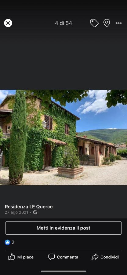 Villa Residenza Le Querce Bilocale à Fossato di Vico Extérieur photo